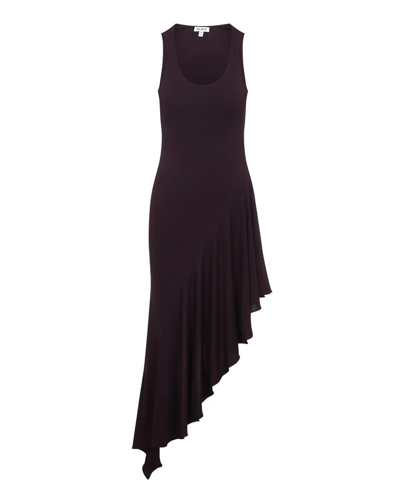 Alaïa Knielanges Kleid - Dunkelrot Dunkelrot