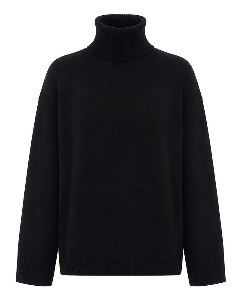 ALLUDE Rollkragenpullover - Schwarz Schwarz