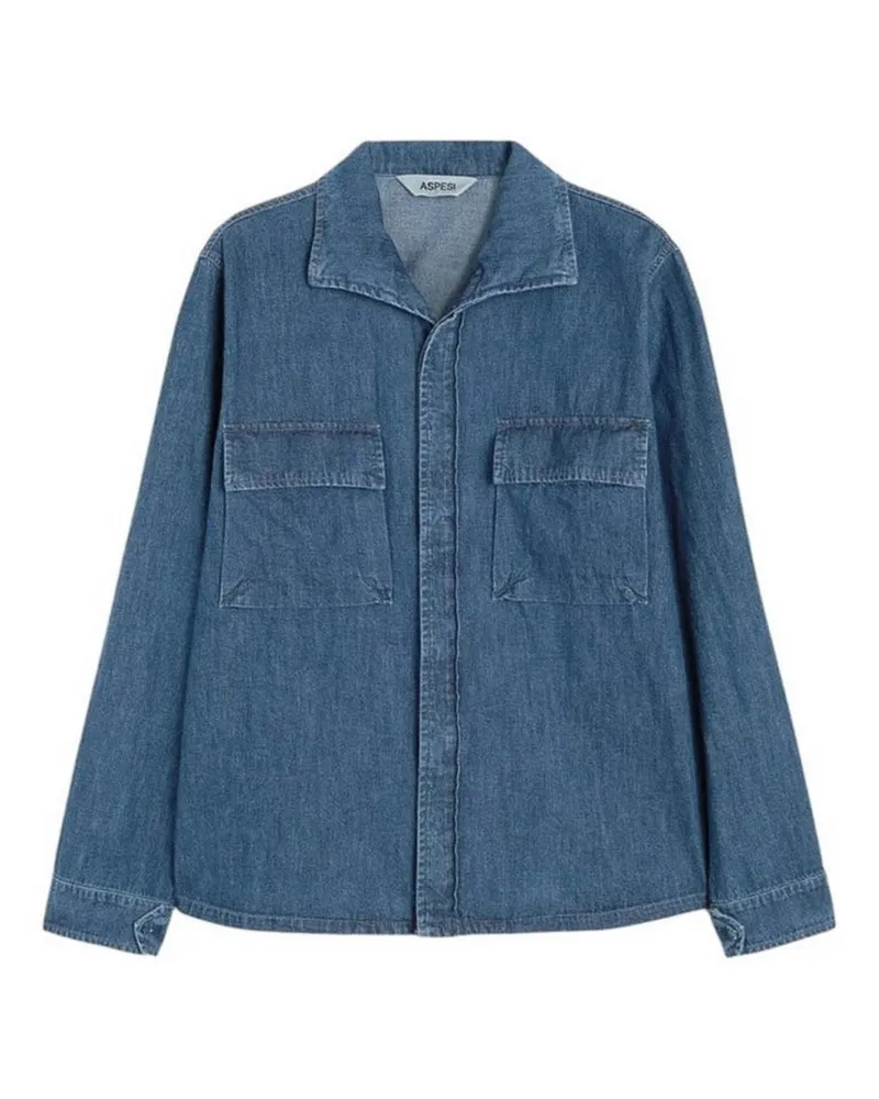 ASPESI Hemd - Jeansblau Jeansblau