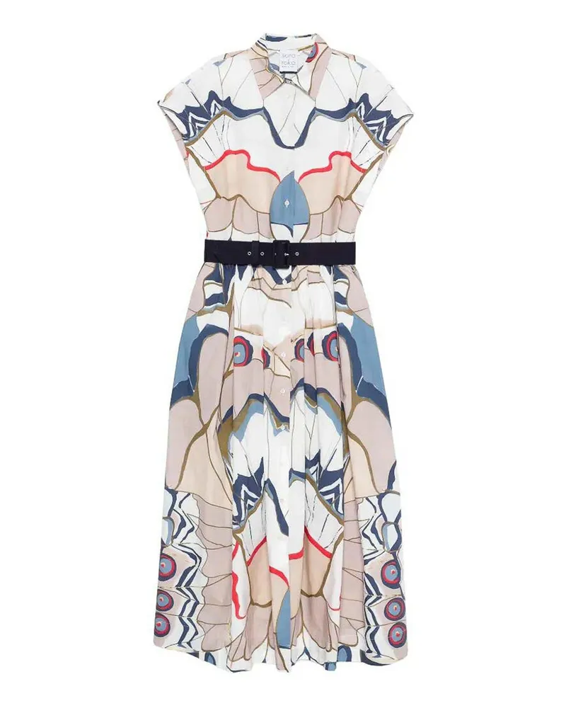 Sara Roka Knielanges Kleid - Bunt Bunt
