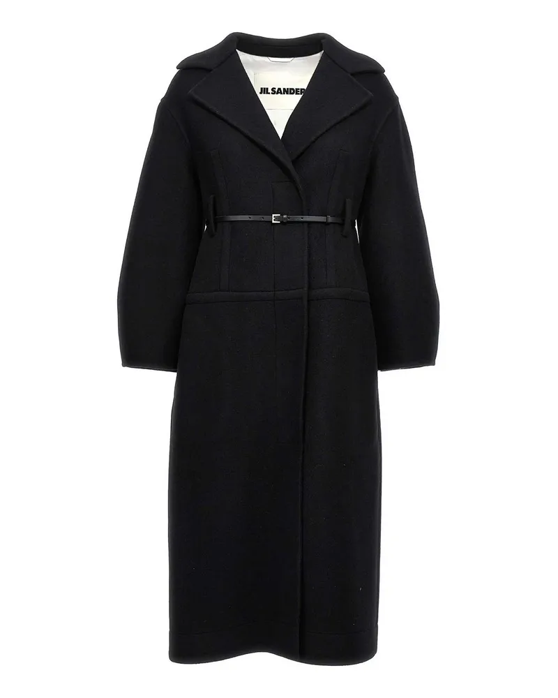 Jil Sander Kurzer Mantel - Schwarz Schwarz