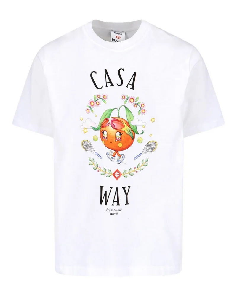 Casablanca Paris T-Shirt - Weiß Weiß