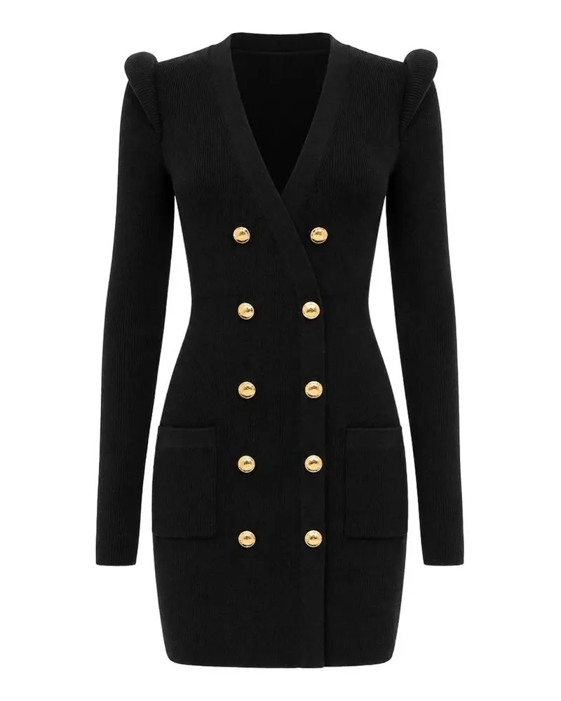 Elisabetta Franchi Kurzes Kleid - Schwarz Schwarz