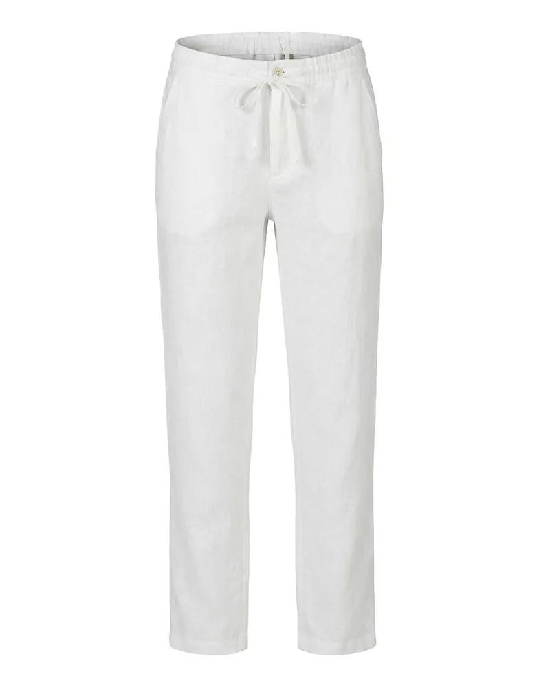 120% Lino Casual Hose - Weiß Weiß