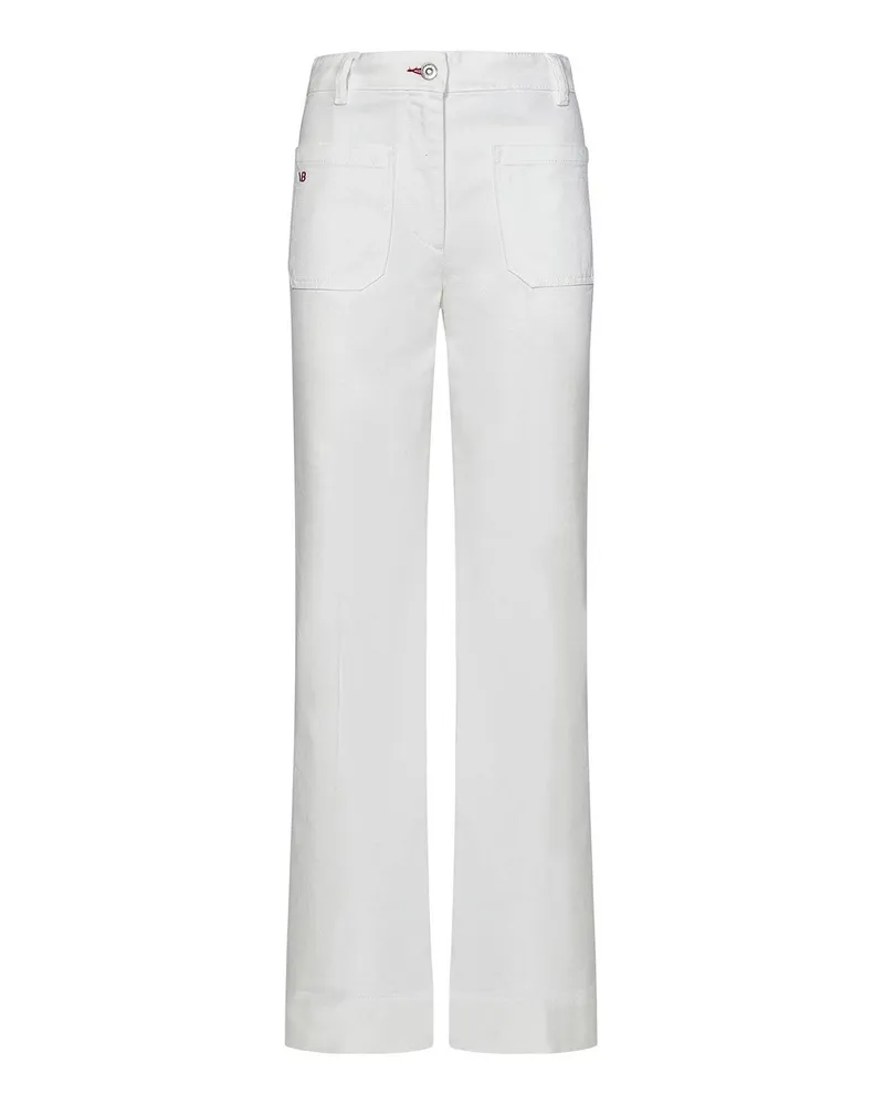 Victoria Beckham Bootcut Jeans - Weiß Weiß