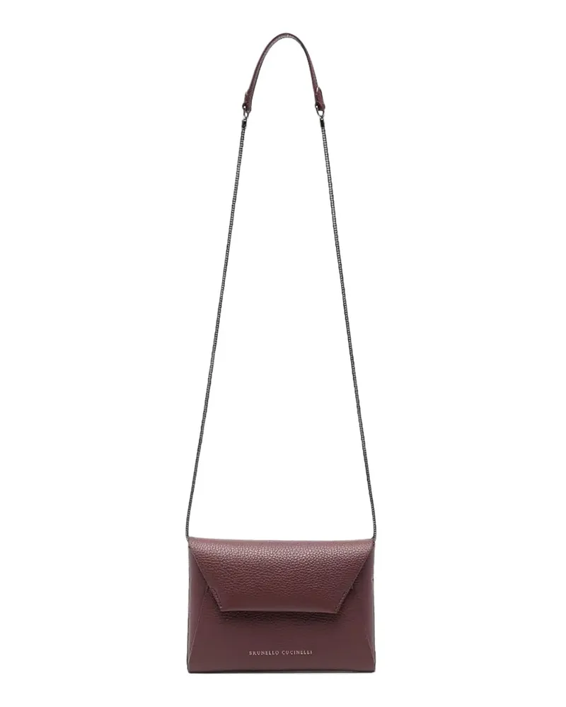 Brunello Cucinelli Clutch - Dunkelrot Dunkelrot
