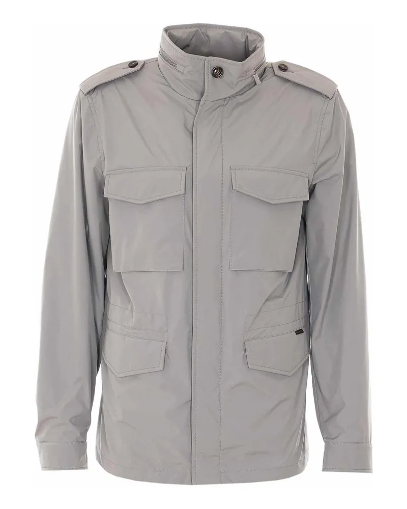 MOORER Rollkragenpullover - Grau Grau