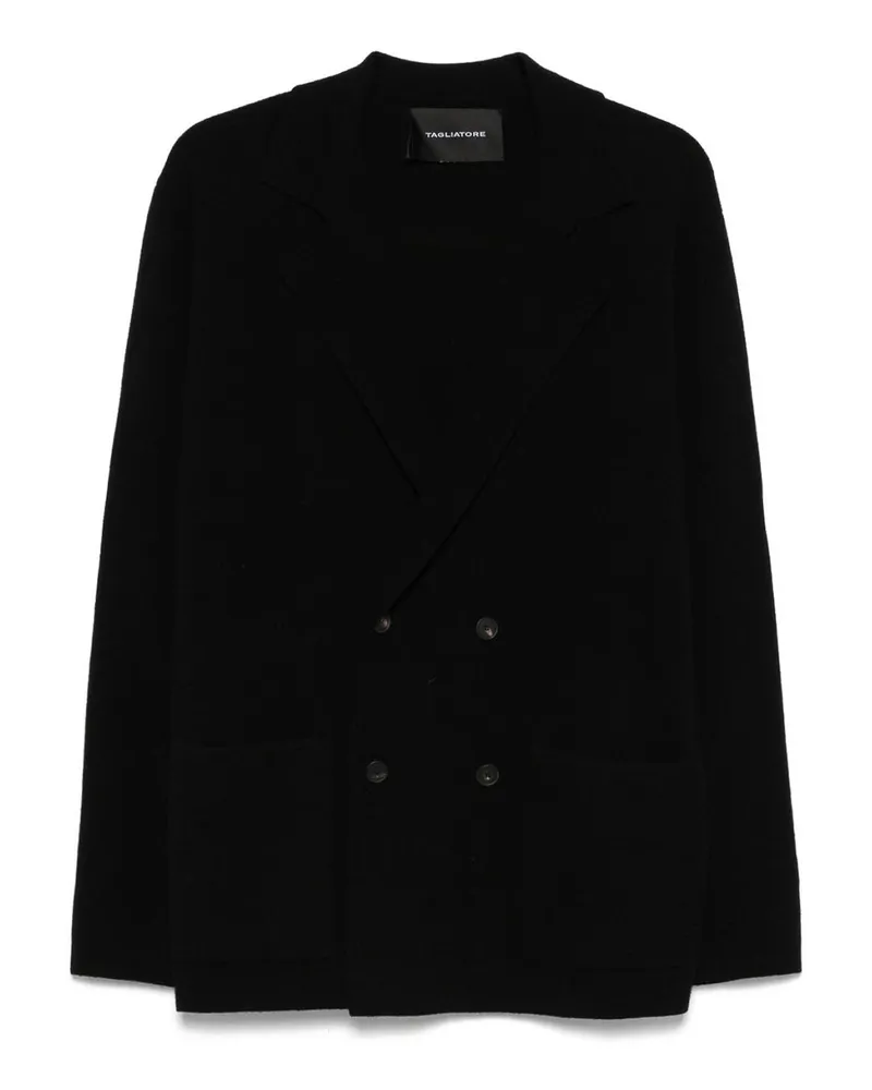 Tagliatore Rundhalspullover - Schwarz Schwarz