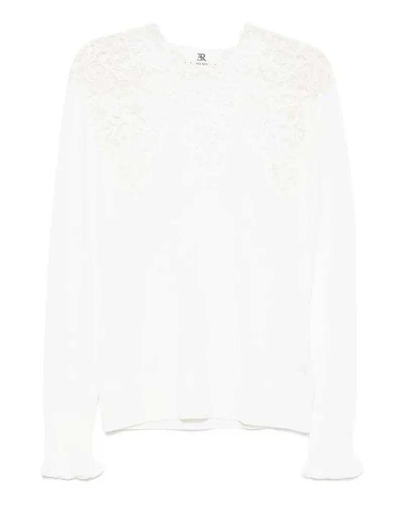 Ermanno Scervino Rundhalspullover - Weiß Weiß