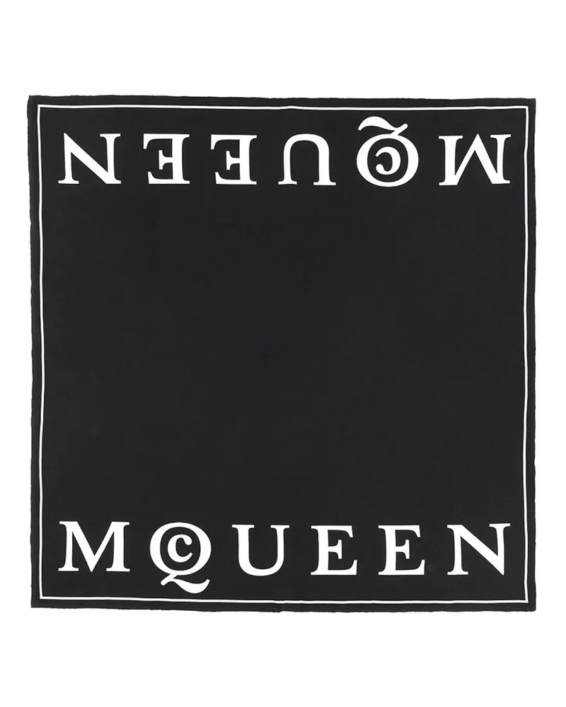 Alexander McQueen Schal - Schwarz Schwarz