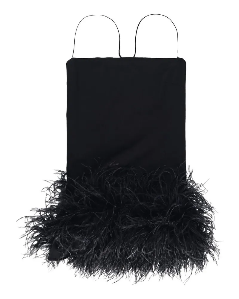 ATTICO Knielanges Kleid - Schwarz Schwarz