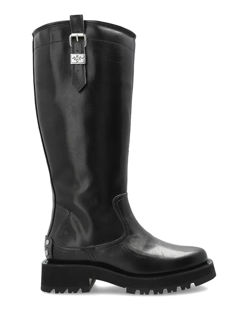 Ganni Stiefel - Schwarz Schwarz