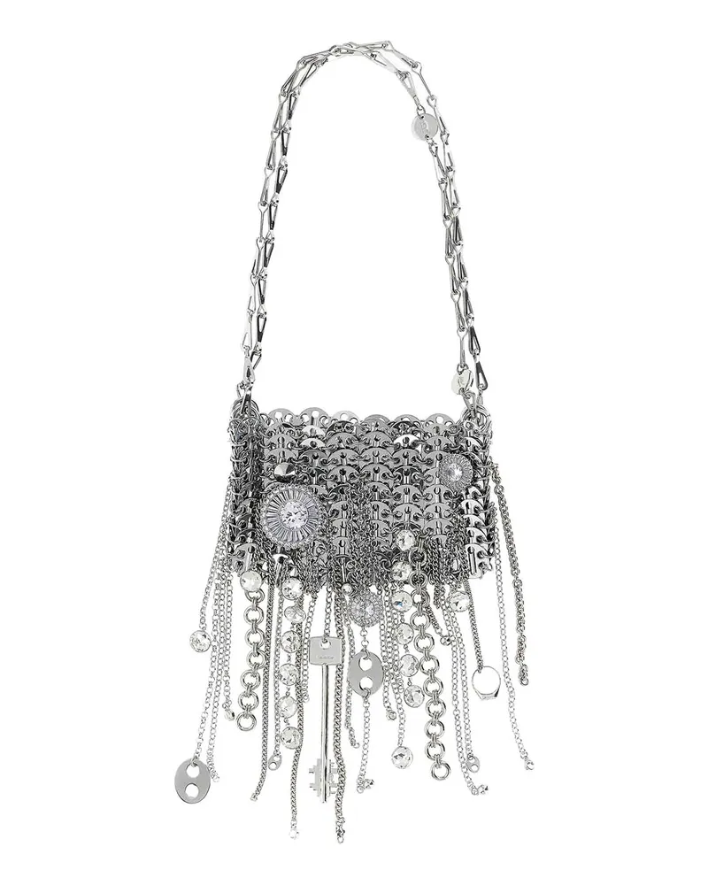 Paco Rabanne Schultertasche - Silber Silber