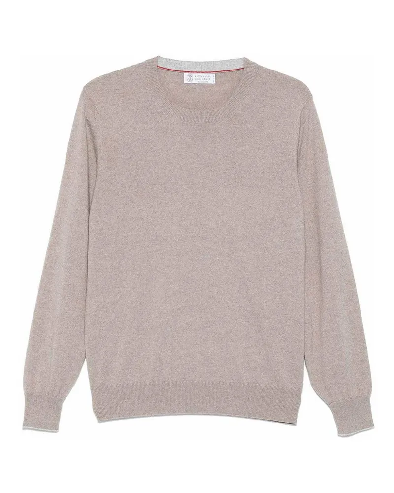 Brunello Cucinelli Rundhalspullover - Grau Grau