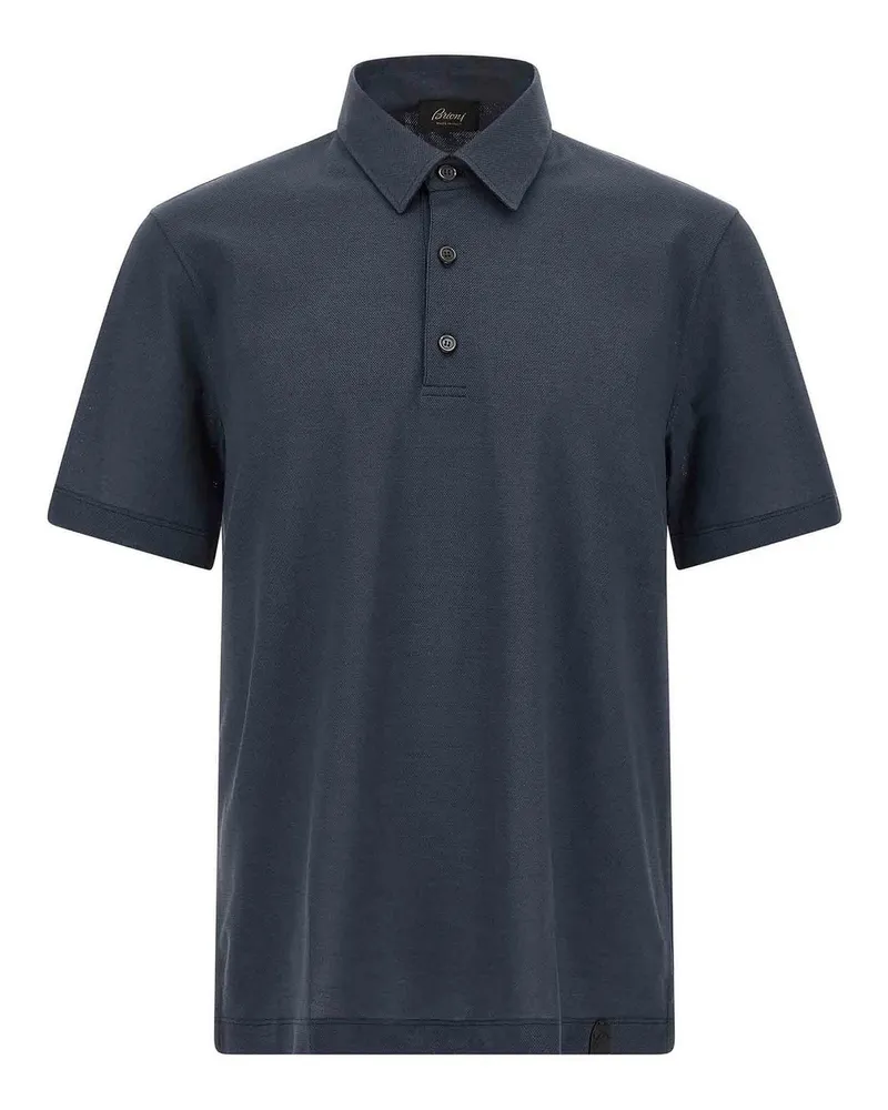 Brioni Poloshirt - Blau Blau