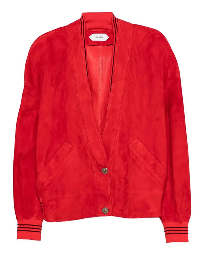 Versace Ledermantel - Rot Rot