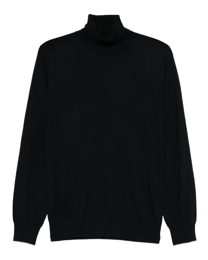 Kangra Cashmere Rollkragenpullover - Blau Blau