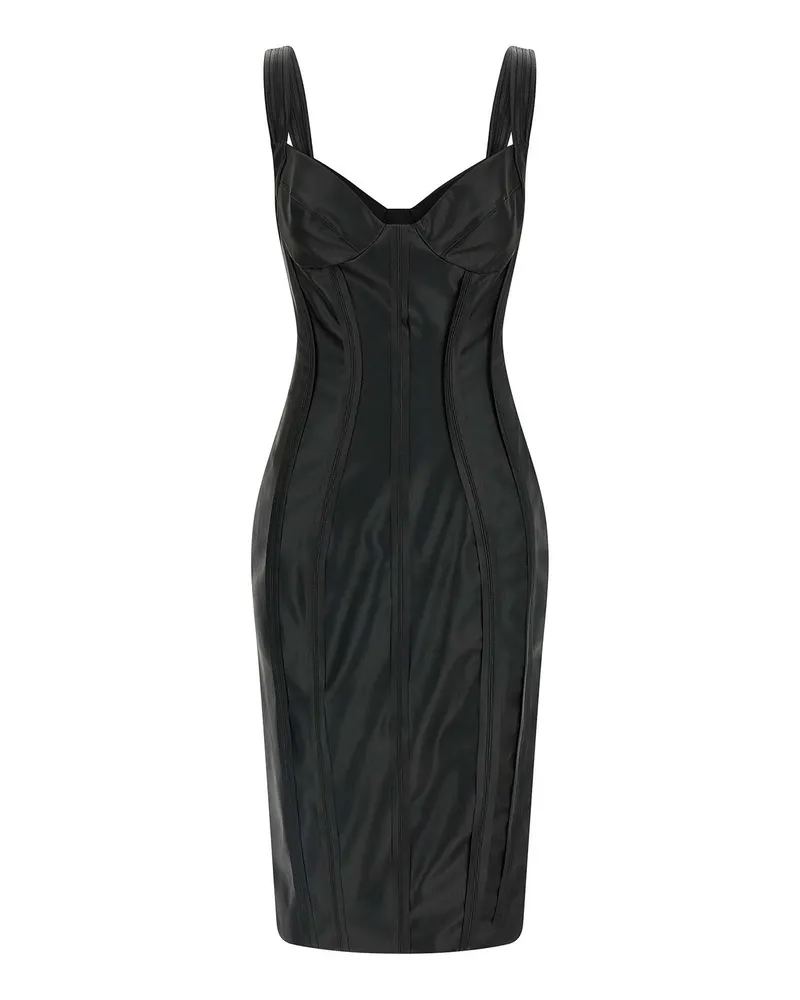 Elisabetta Franchi Knielanges Kleid - Schwarz Schwarz