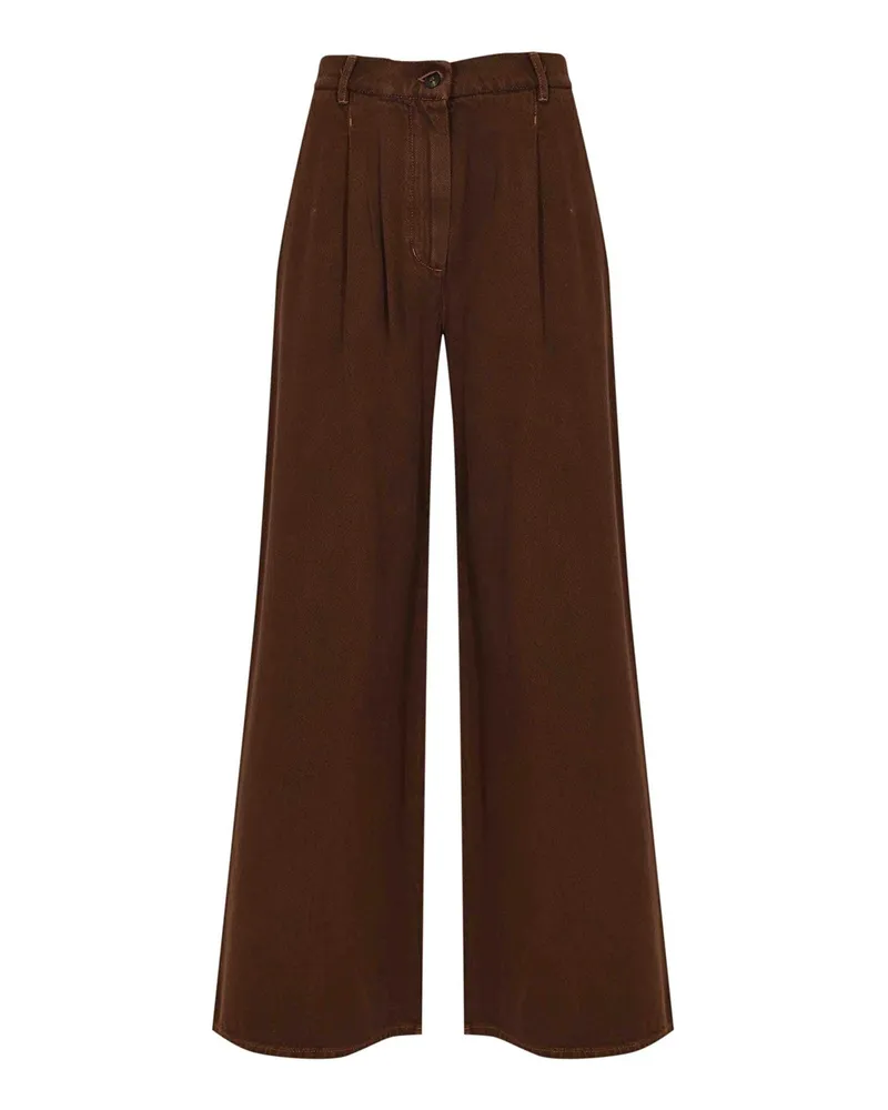 Max Mara Casual Hose - Dunkelbraun Dunkelbraun