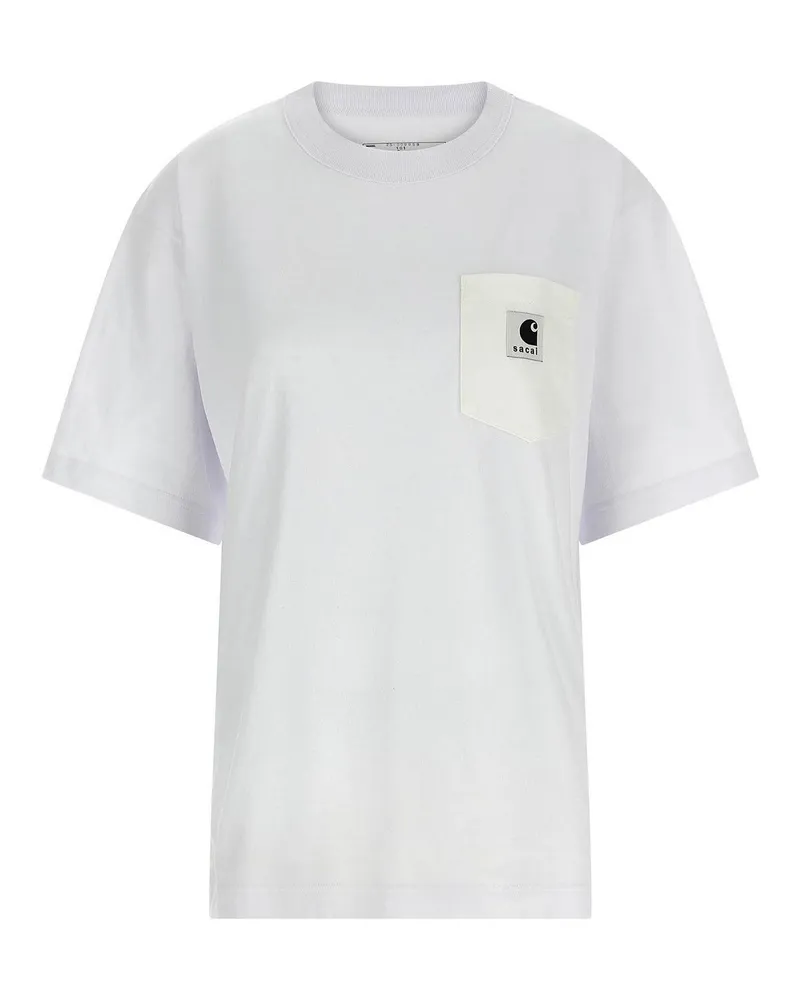 Sacai T-Shirt - Weiß Weiß