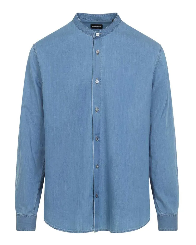 Giorgio Armani Hemd - Jeansblau Jeansblau