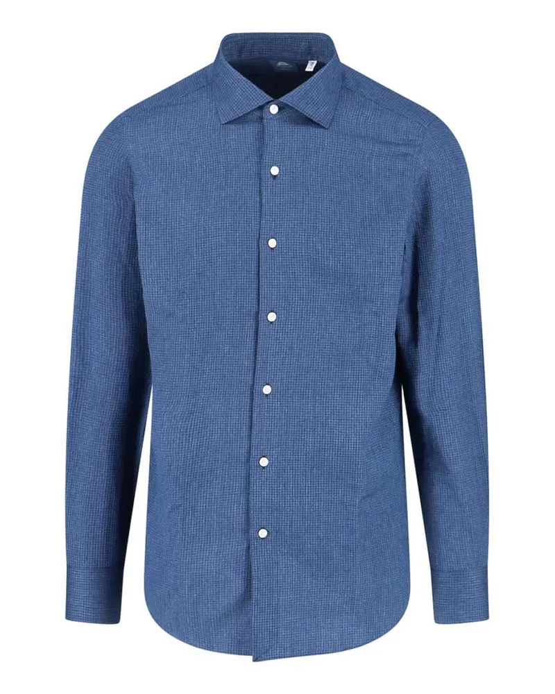 Finamore 1925 Hemd - Blau Blau