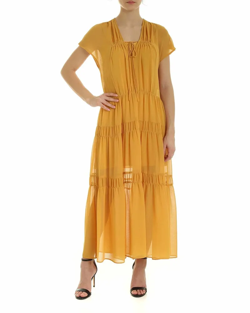 See by Chloé Maxikleid - Gelb Gelb