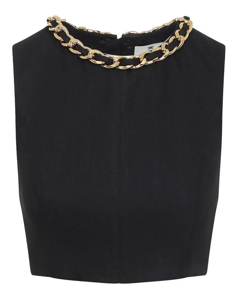 Elisabetta Franchi Top - Schwarz Schwarz