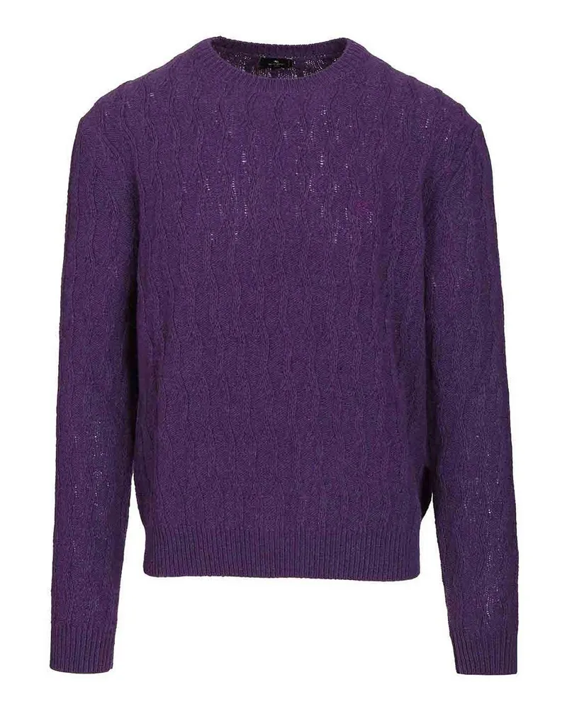 Etro Rundhalspullover - Lila Lila
