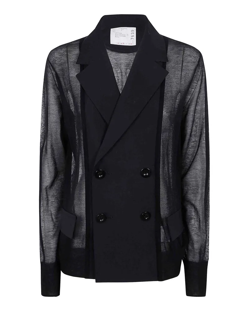 Sacai Casualjacke - Schwarz Schwarz