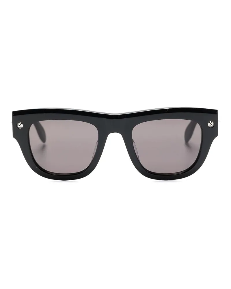 Alexander McQueen Sonnenbrille - Schwarz Schwarz