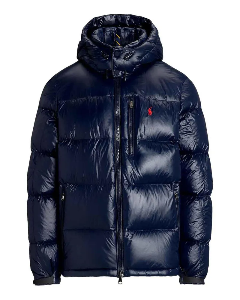 Ralph Lauren Knielanger Mantel - Blau Blau