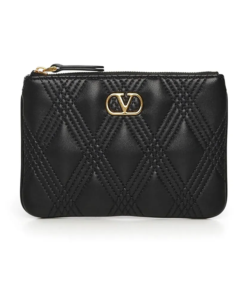 Valentino Garavani Portemonnaie - Schwarz Schwarz