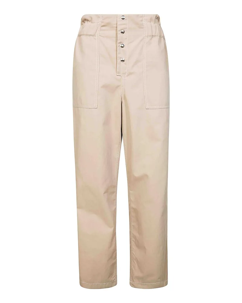 Marni Straight Leg Jeans - Beige Beige