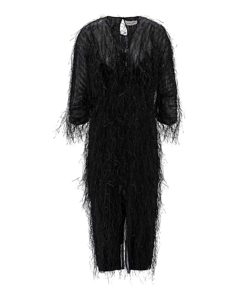 Lanvin Knielanges Kleid - Schwarz Schwarz