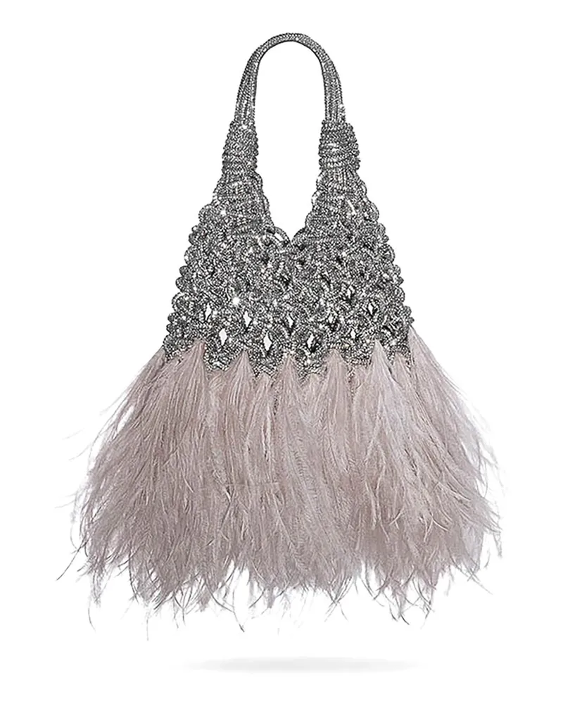 HIBOURAMA Schultertasche - Silber Silber