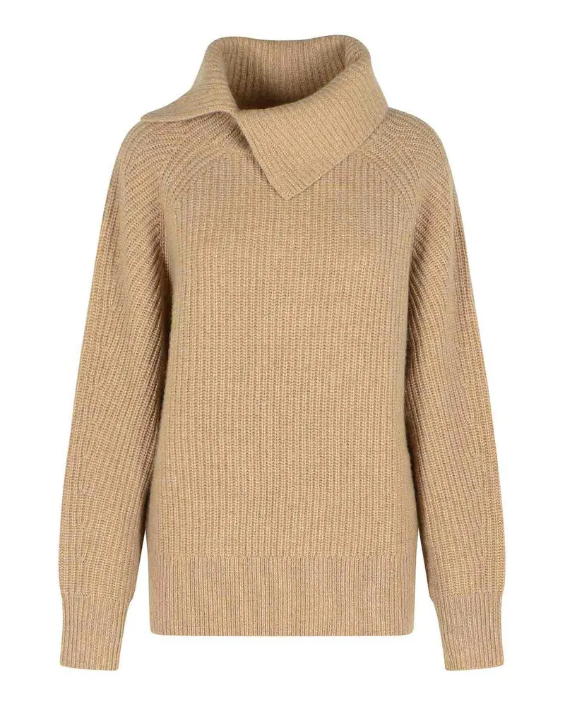 Loulou Studio Rundhalspullover - Beige Beige