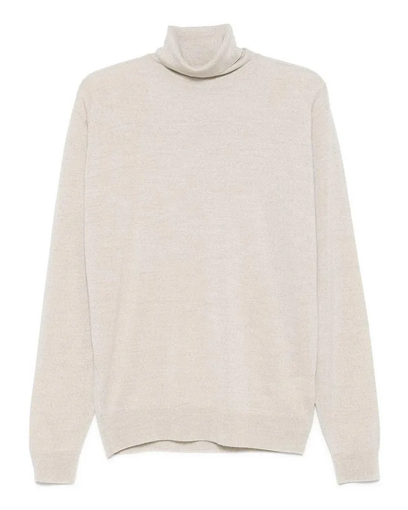 John Smedley Rundhalspullover - Beige Beige