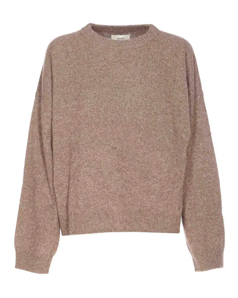 Loulou Studio Rundhalspullover - Beige Beige