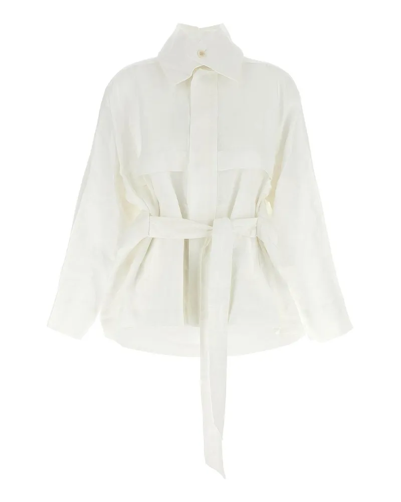 Issey Miyake Blazer - Weiß Weiß