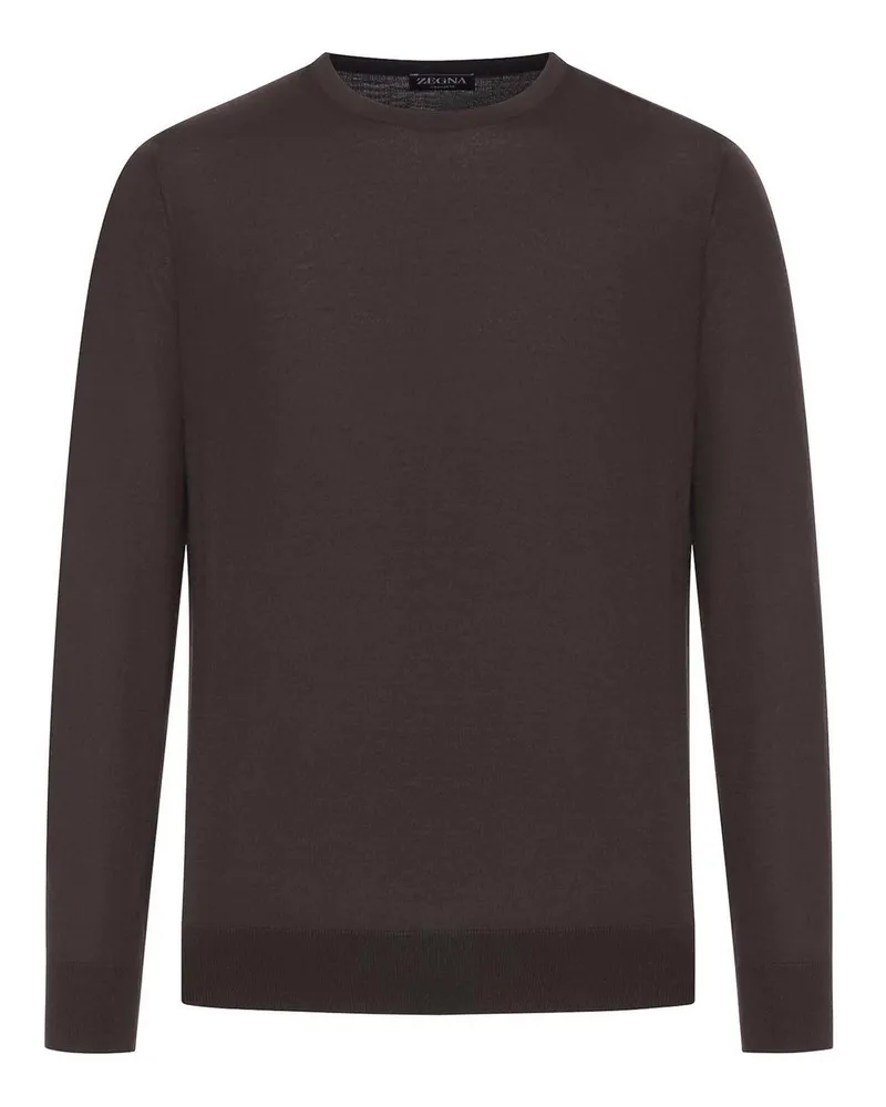 Ermenegildo Zegna Rundhalspullover - Braun Braun