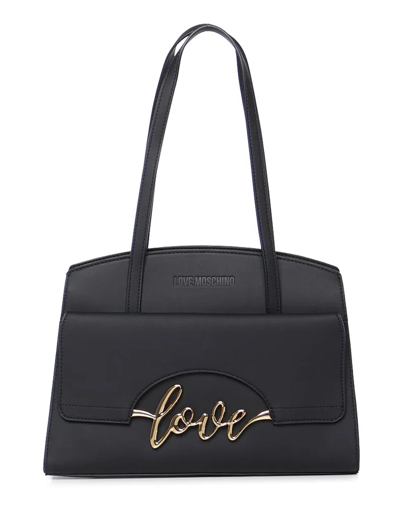 Moschino Schultertasche - Schwarz Schwarz