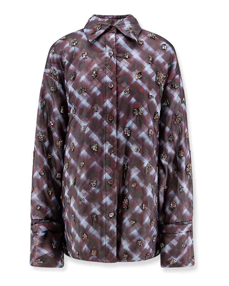 Dries van Noten Hemd - Lila Lila