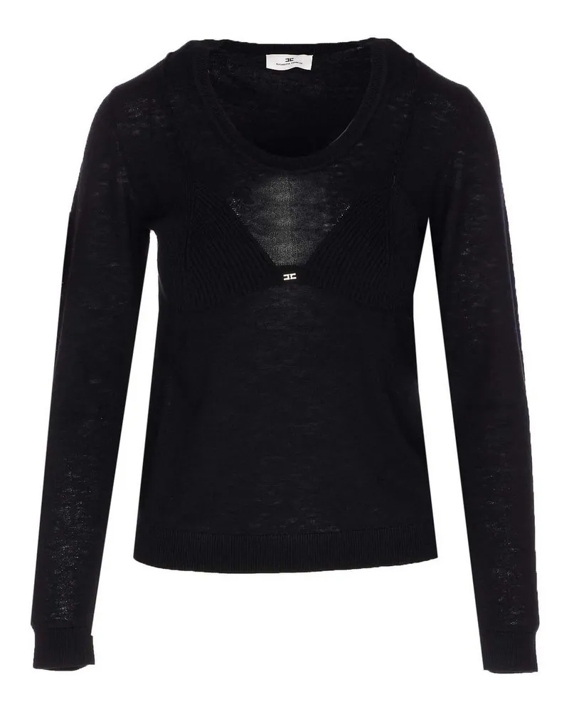 Elisabetta Franchi Top - Schwarz Schwarz