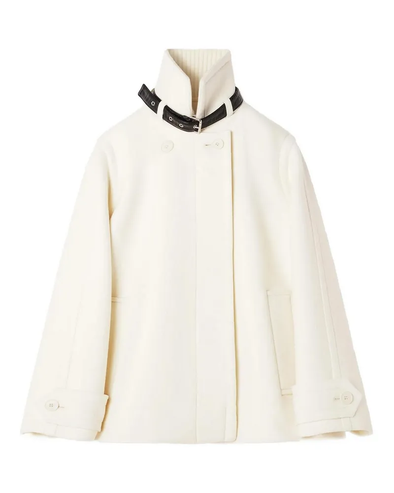 Lanvin Langer Mantel - Creme Creme