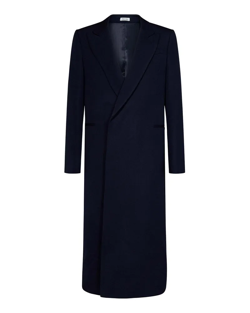 Alexander McQueen Kurzer Mantel - Blau Blau