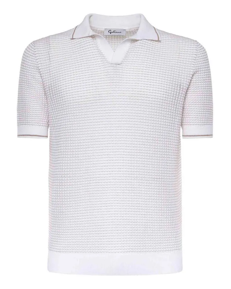 Giuliano Galiano Poloshirt - Weiß Weiß