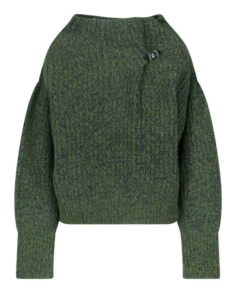 Dries van Noten Rundhalspullover - Grün Grün