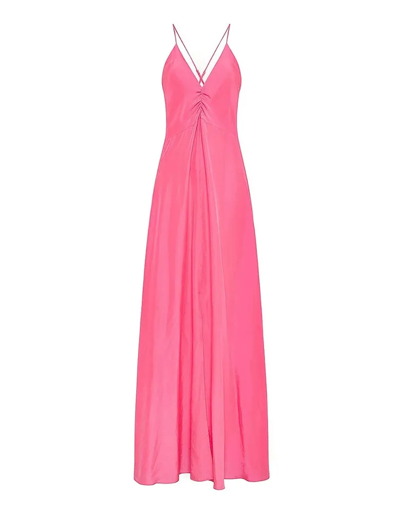forte_forte Maxikleid - Hellblau Rosa