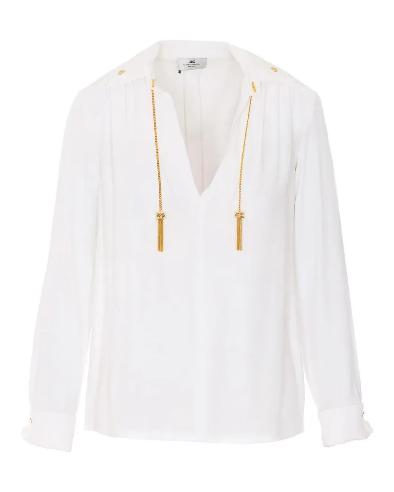 Elisabetta Franchi Hemd - Weiß Weiß